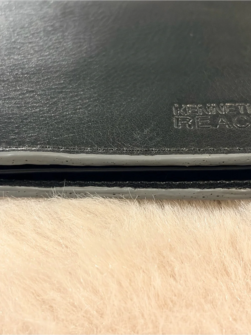 Kenneth Cole Reaction Black Leather Slim Bi-Fold Wallet